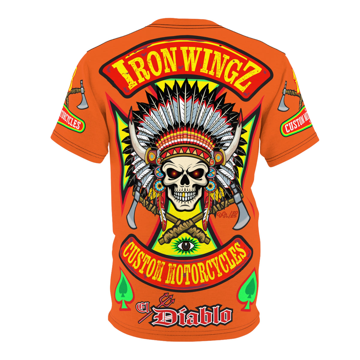 Iron WingZ Customs HiViz High Performance Motorcycle Riding Super Tee
