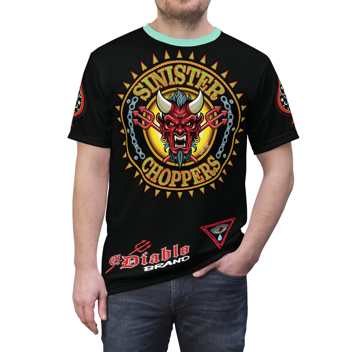 Sinister Choppers SPECIAL MIDNIGHT EDITION SUPER TEE— Ride Cool, Look Cool in our Best Super Tee