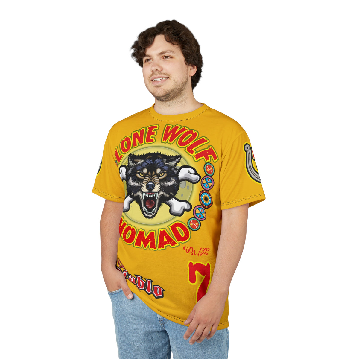 Lone Wolf Nomad HiViz Super Tee - Special Design for Independent No Club Riders