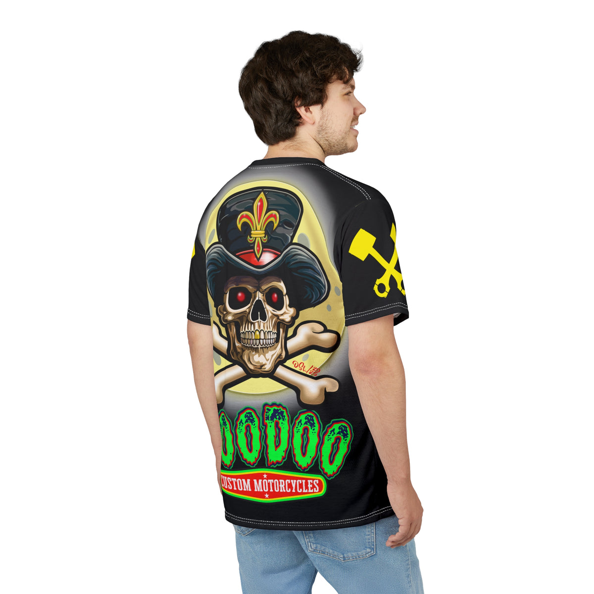 VooDoo Customs Night Rider HiViz Super Tee for Motorcycle Riders  - The Ultimate Riding Comfort