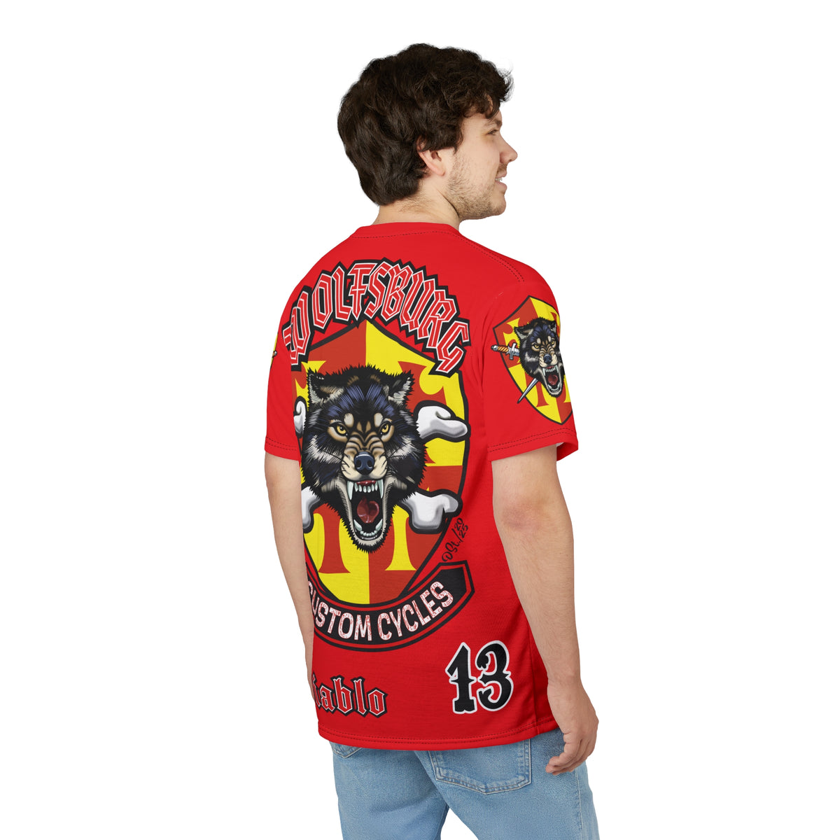 Wolfsburg Custom Cycles HiViz, High Performance, Ultimate Comfort. Motorcycle Super Tee