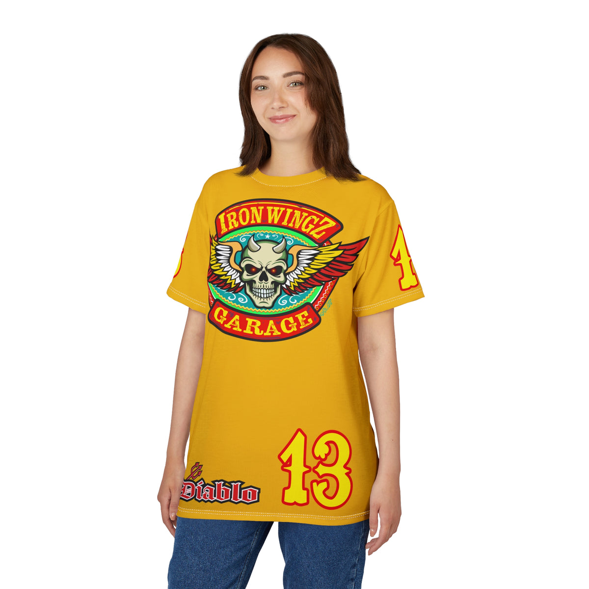 Iron Wingz Garage HiViz Super T - Hardcore Motorcycle Riders Cut