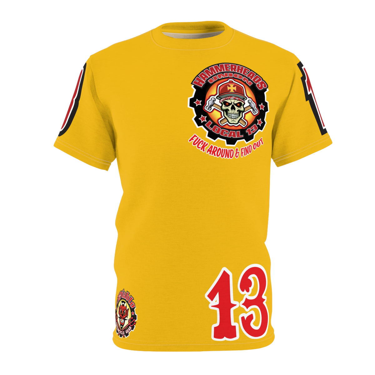 Hammerheads Union 13 - HiViz High Performance Super Tee - Motorcycle Riding Gear