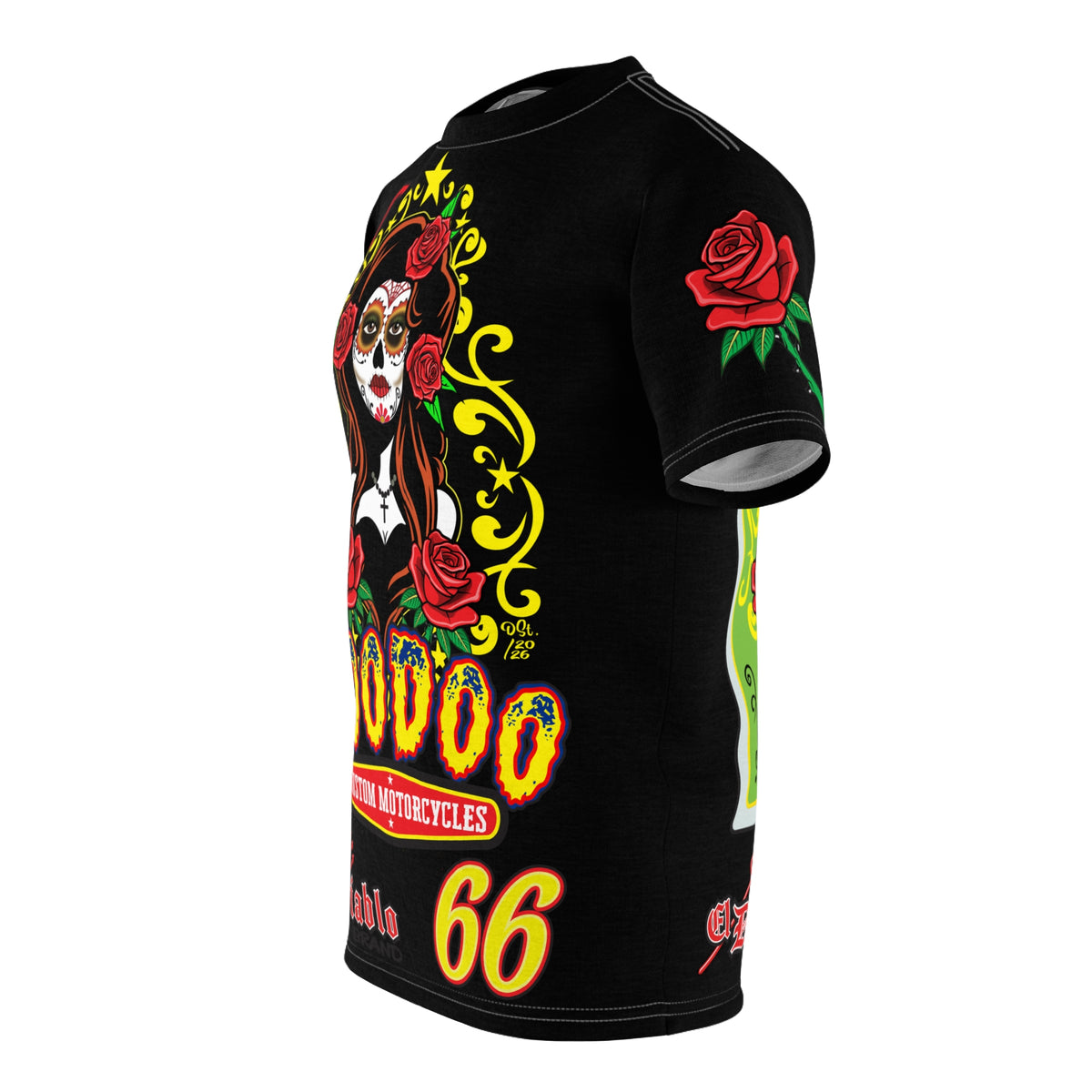 Voodoo Custom Motorcycles Tee —  Queen of Hearts Super Tee