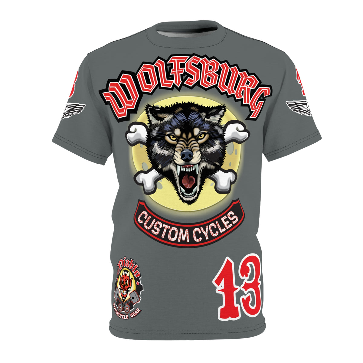 Wolfsburg Custom Cycles HiViz Super Tee - High Performance Motorcycle Riding Tee