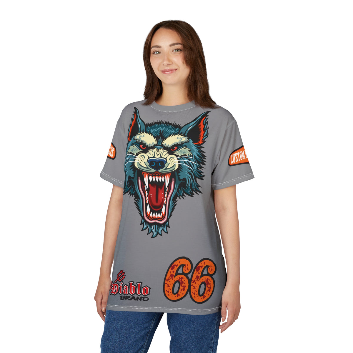 MWT Wolf Custom Motorcycles Super Tee — Viciously Cool High Performance Motorcycle Riding Shirt