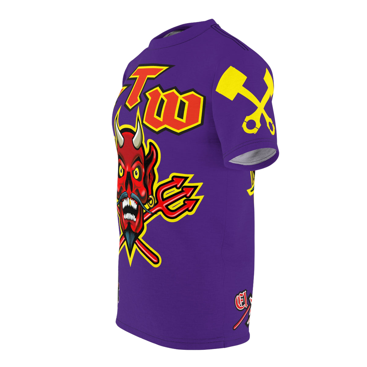 FTW Motorcycle Riders Super Tee - Edgy HiViz Colour Graphics - Show Your Attitude in Style