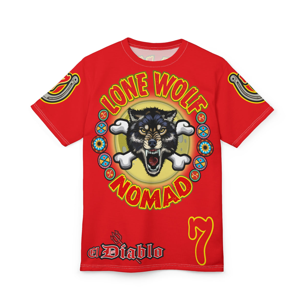 Lone Wolf Nomad HiViz Super Tee - Special Design for Independent No Club Riders