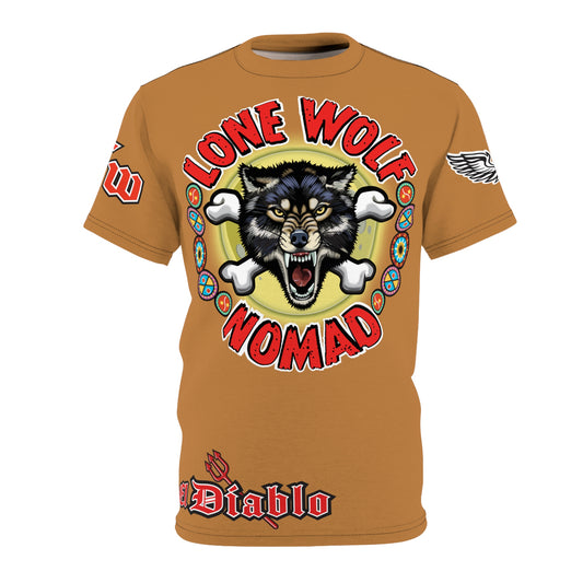 Lone Wolf Nomad HiViz Super Tee - For The Independent No Club Bikers For Life