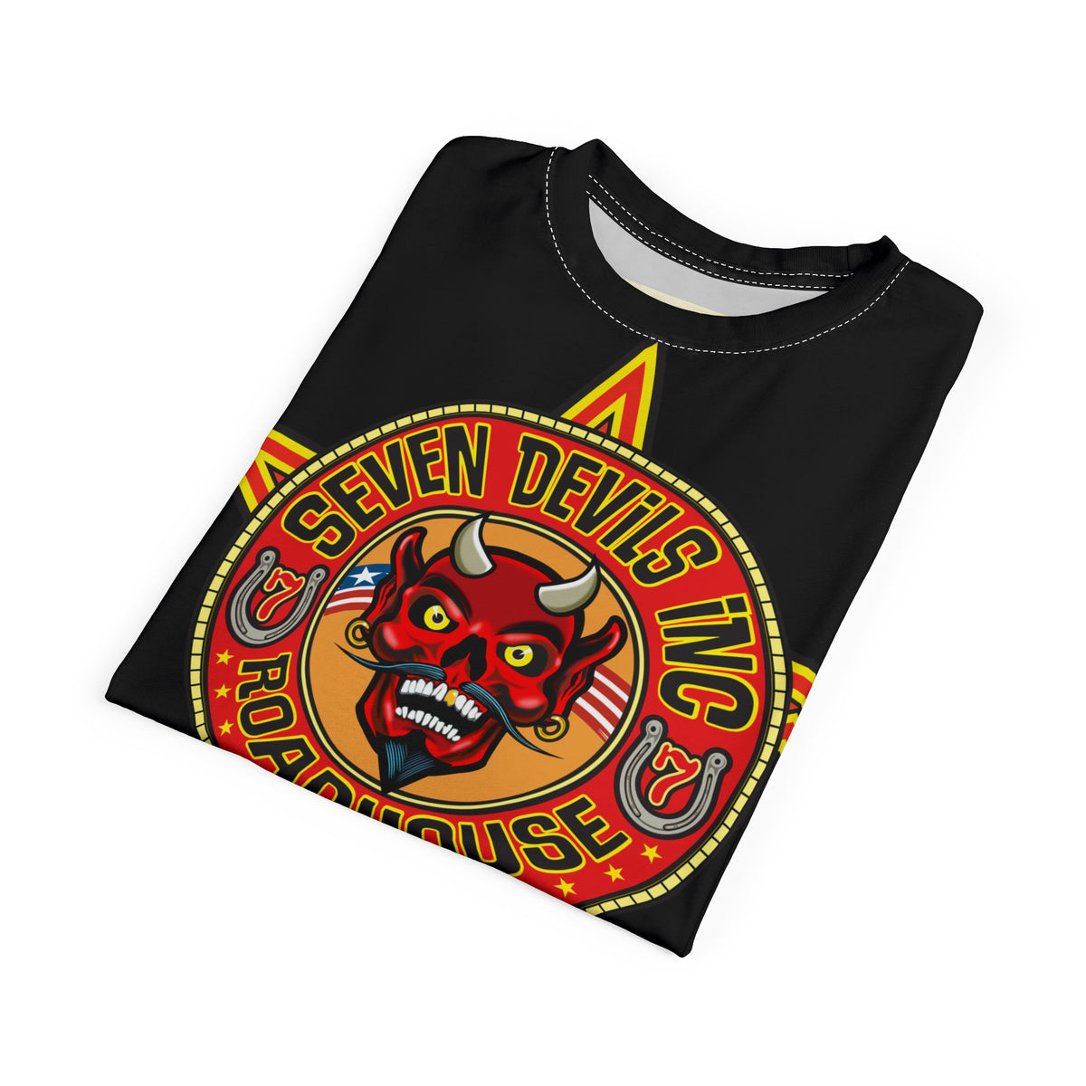 Seven Devils Inc. Roadhouse Graphic Tee - Motorcycle Custom Riding Super Tee - This is THE Super Tee you want to wear !!!!