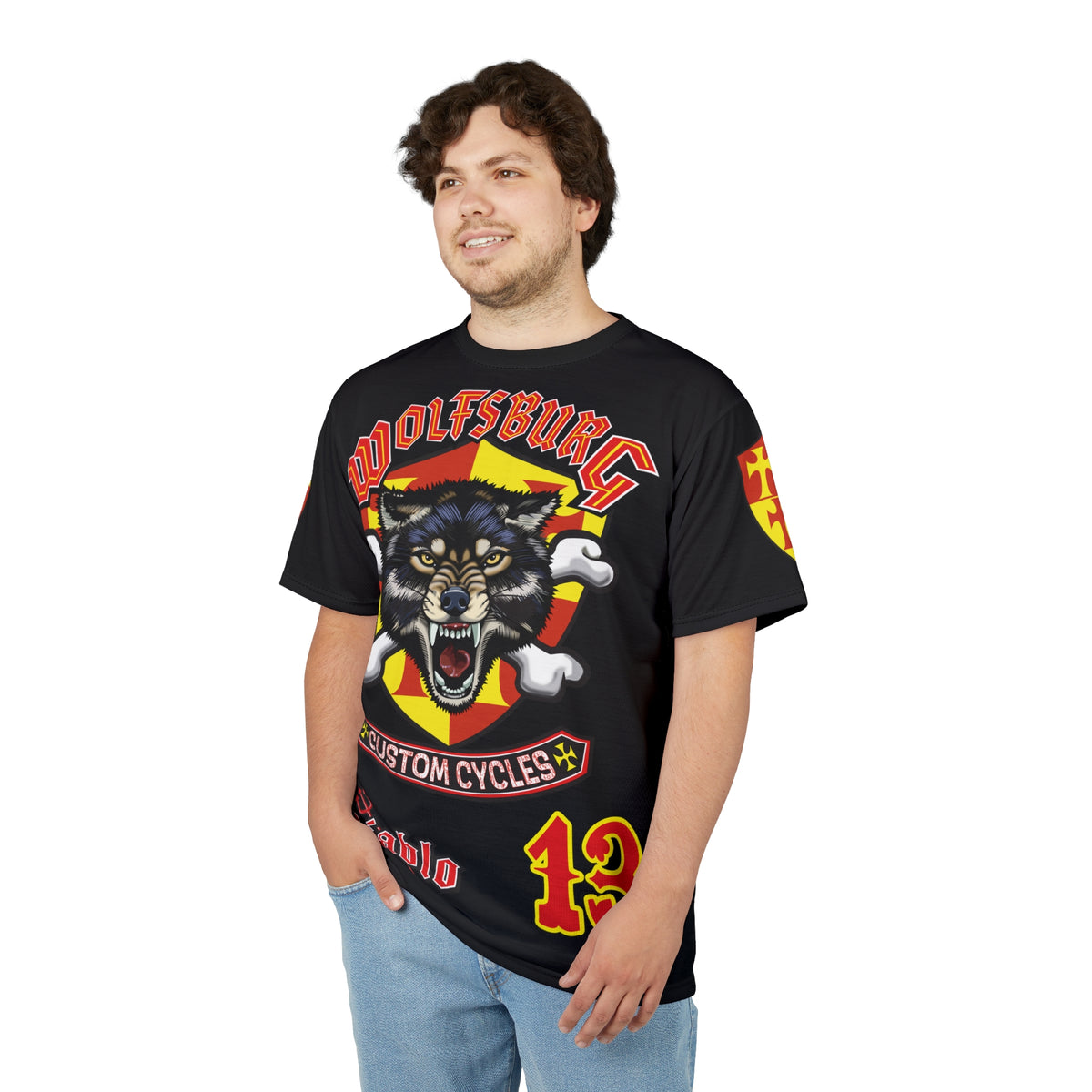 Wolfsburg Custom Cycles HiViz High Comfort Motorcycle Riders Super Tee