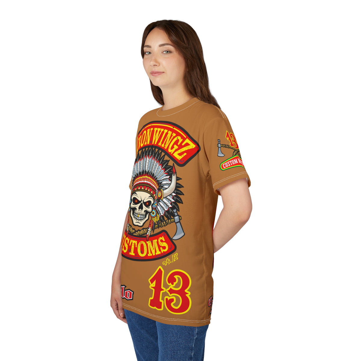Iron Wingz Garage HiViZ Motorcycle Rider Super Tee