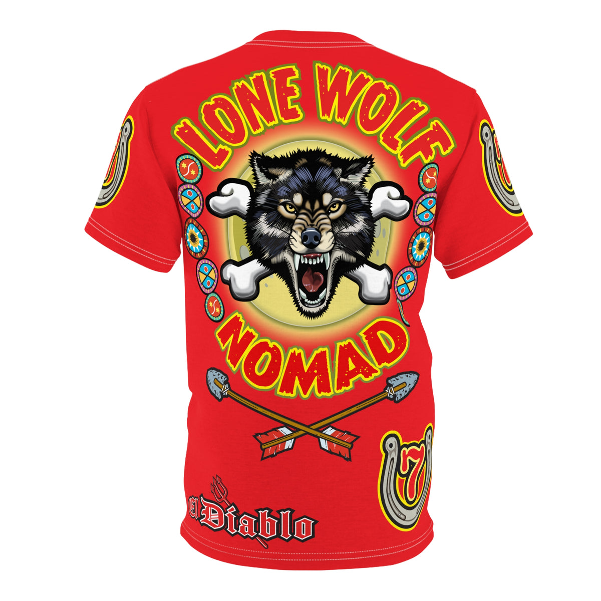 Lone Wolf Nomad HiViz Super Tee - Special Design for Independent No Club Riders