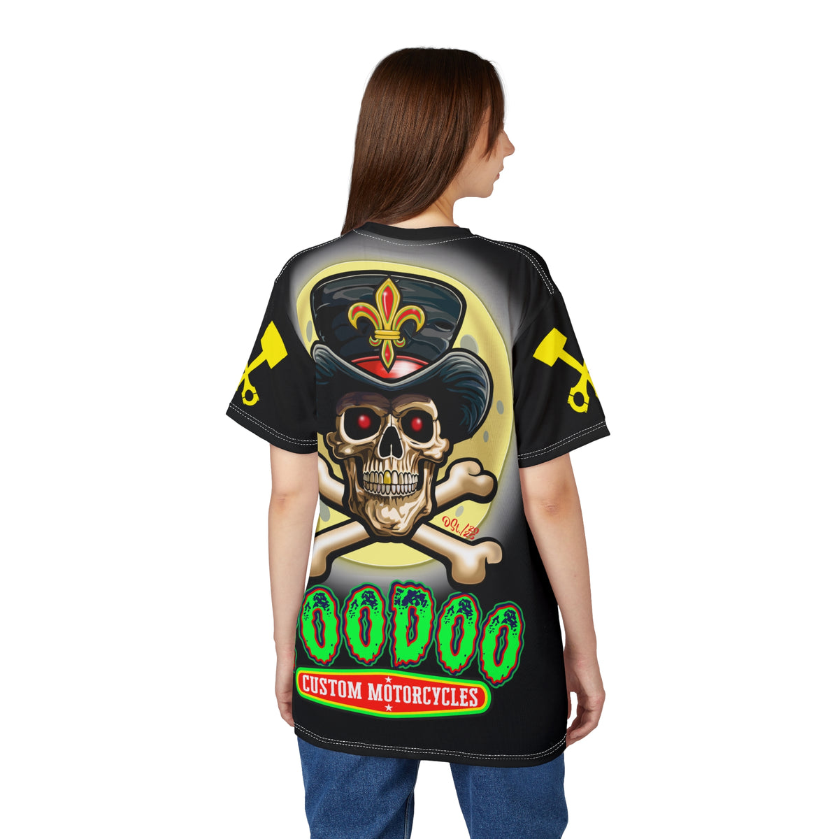 VooDoo Customs Night Rider HiViz Super Tee for Motorcycle Riders  - The Ultimate Riding Comfort