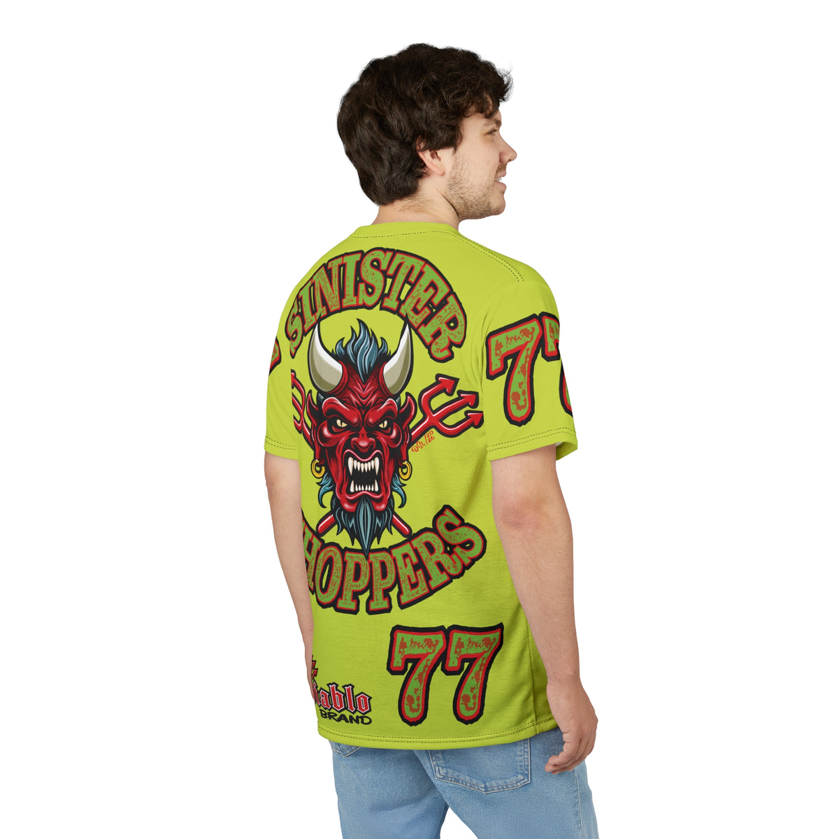 VERY Special HIVIZ Sinister Choppers MR GREEN SUPER T— Ride Cool, Look Cool in our Best Super Tee