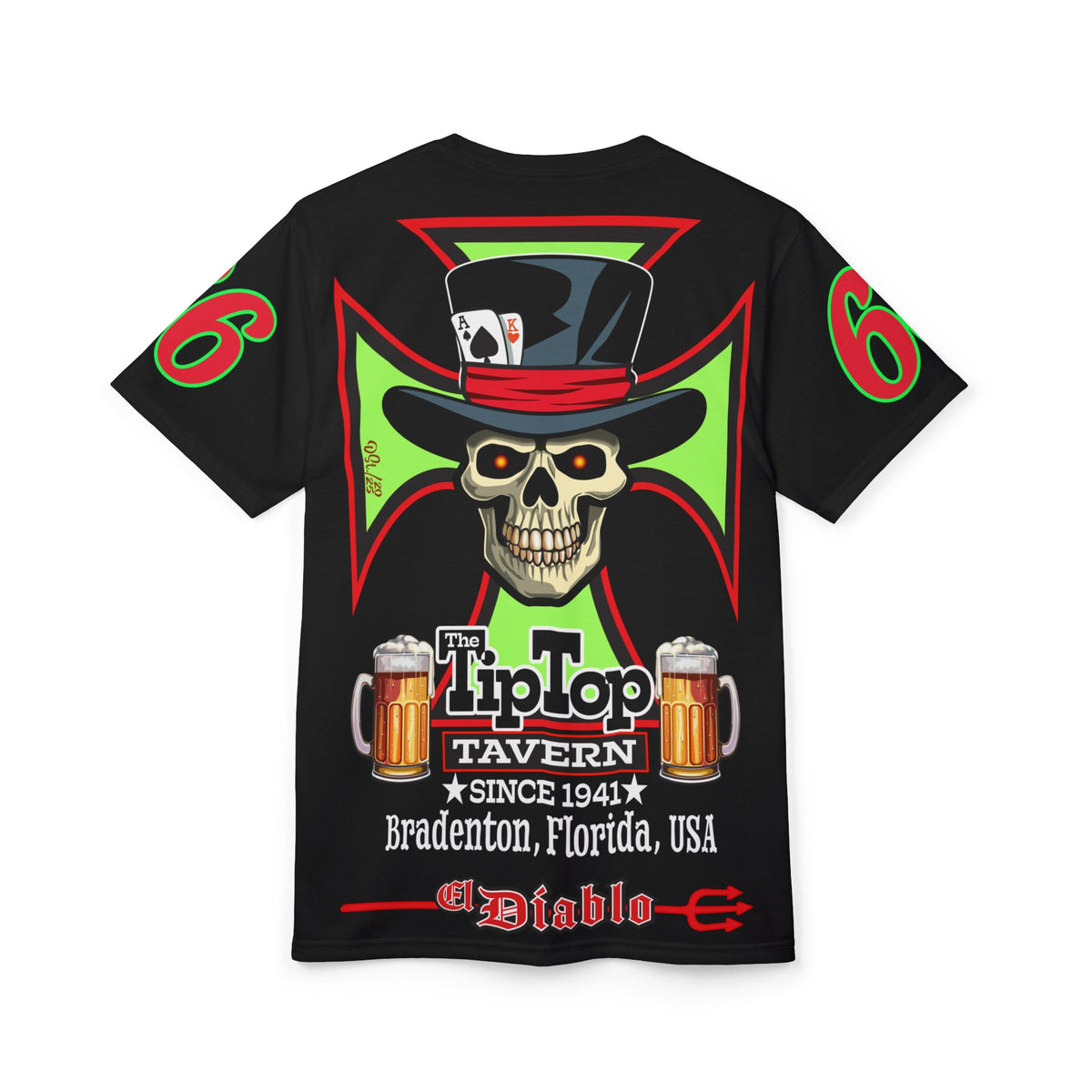 Tip Top Tavern Dive Bar Super Tee (*Limited Edition) - America's Best Dive Bar, Bikes Beers Babes & Bros. - Honouring Biker Bar Tee
