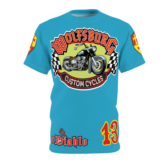 Wolfsburg Custom Cycles HiViz High Comfort Motorcycle Riders Super Tee