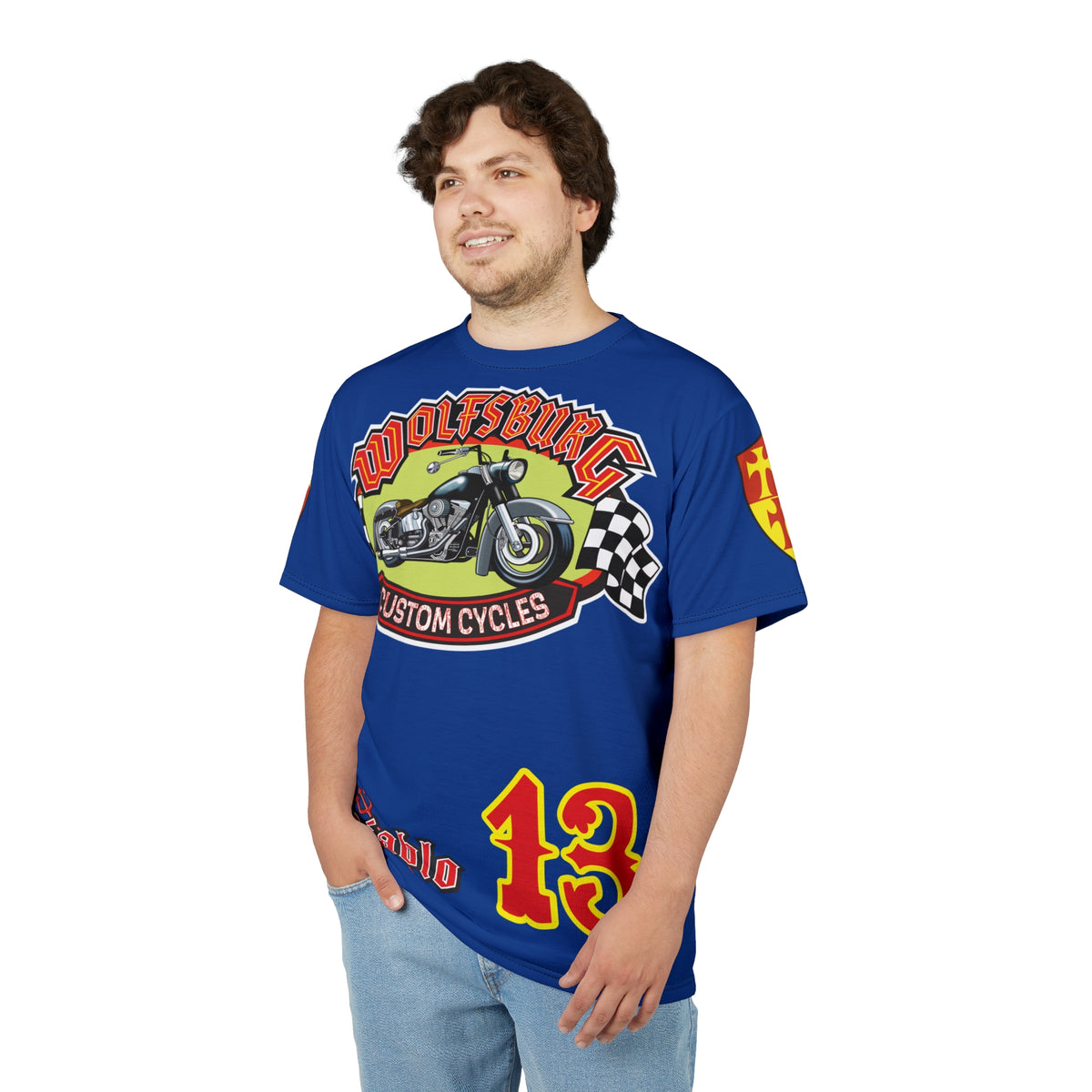 Wolfsburg Custom Cycles HiViz High Comfort Motorcycle Riders Super Tee