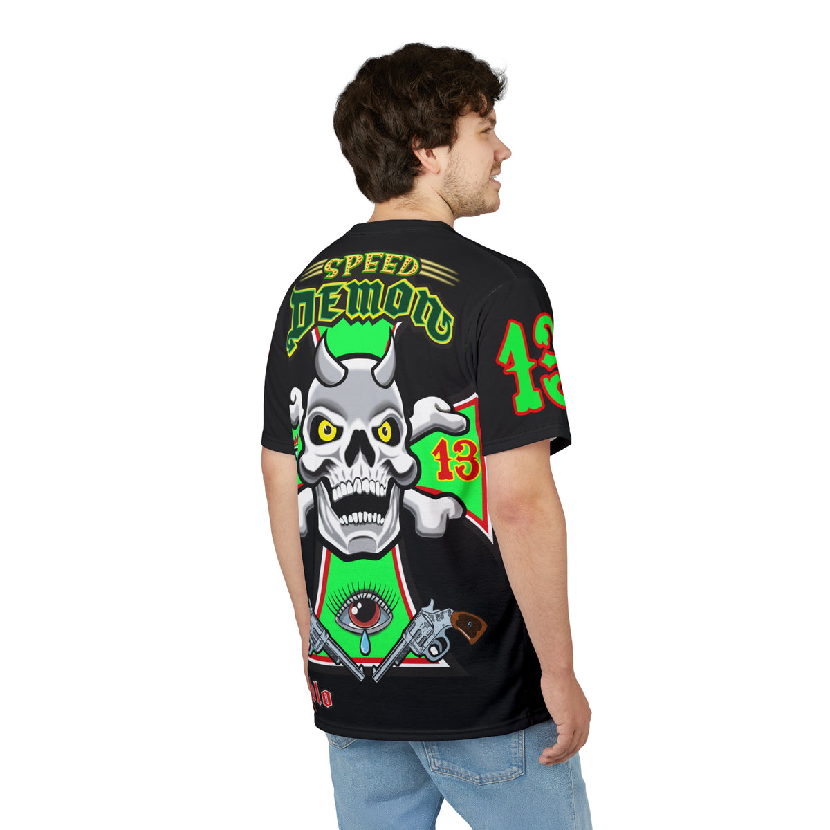 Speed Demon Special Edition HiViz Custom Made Motorcycle Riding Tee