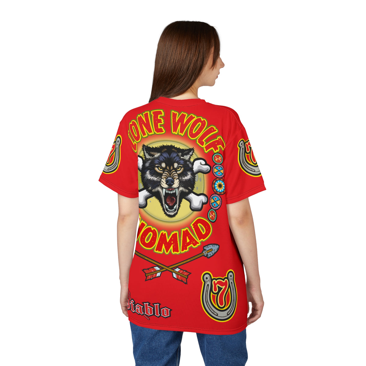 Lone Wolf Nomad HiViz Super Tee - Special Design for Independent No Club Riders