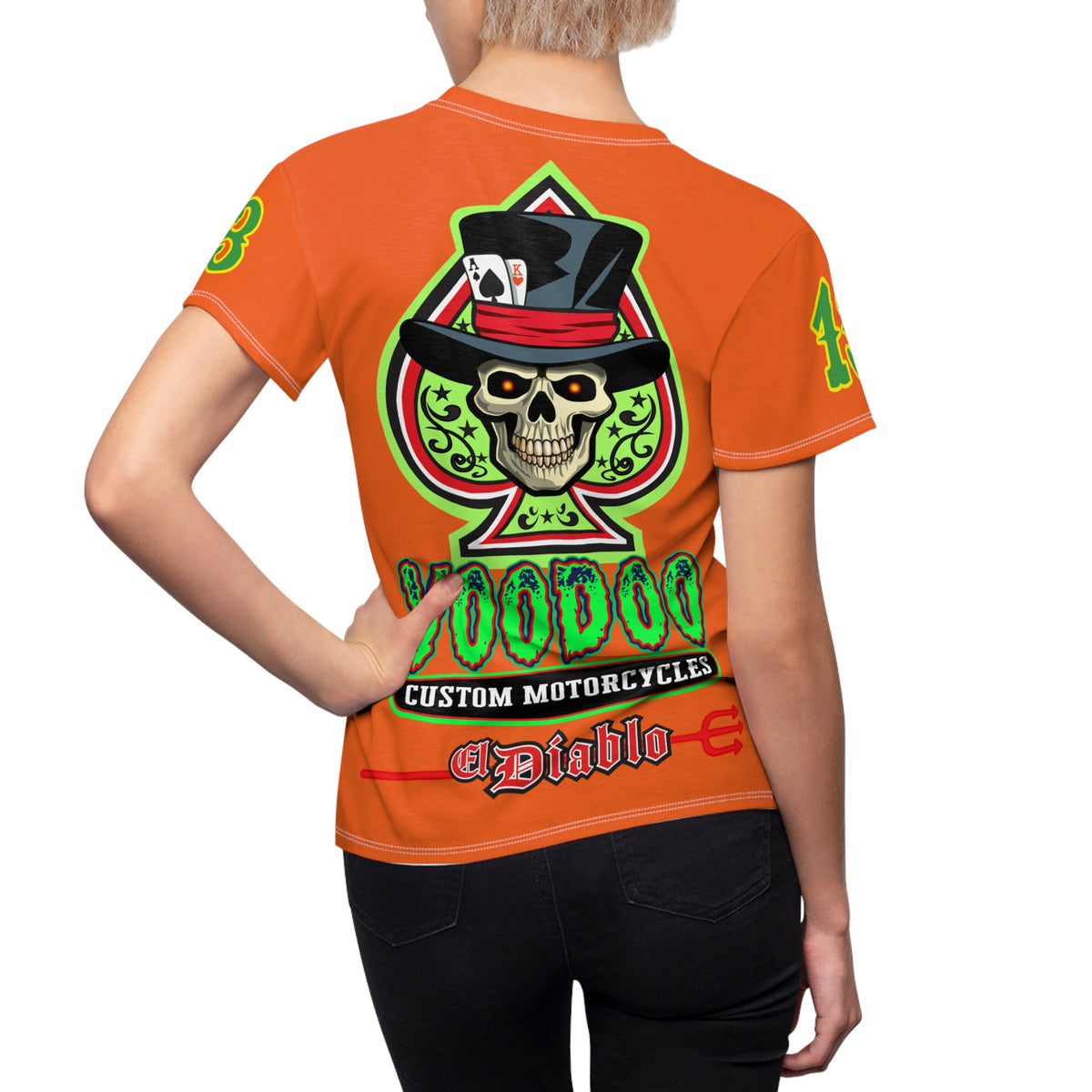 Women's Cut VooDoo Custom Motorcycles Graphic Tee — HiviZ Graphics