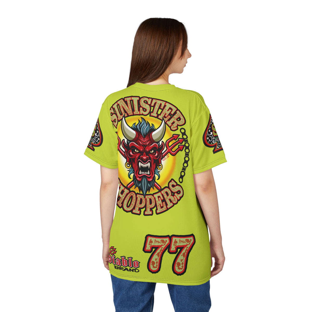 VERY Special Sinister Choppers BIG D HIVIZ SUPER TEE— Ride Cool Look Cool in our Best Super Tee