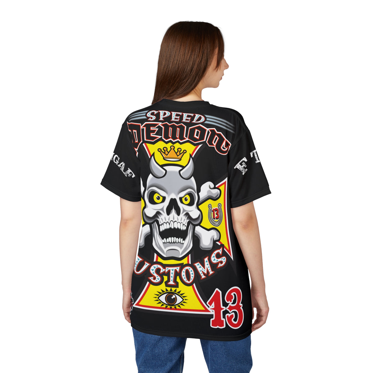 Speed Demon Customs HiViz BadAss Motorcycle Riding Super T