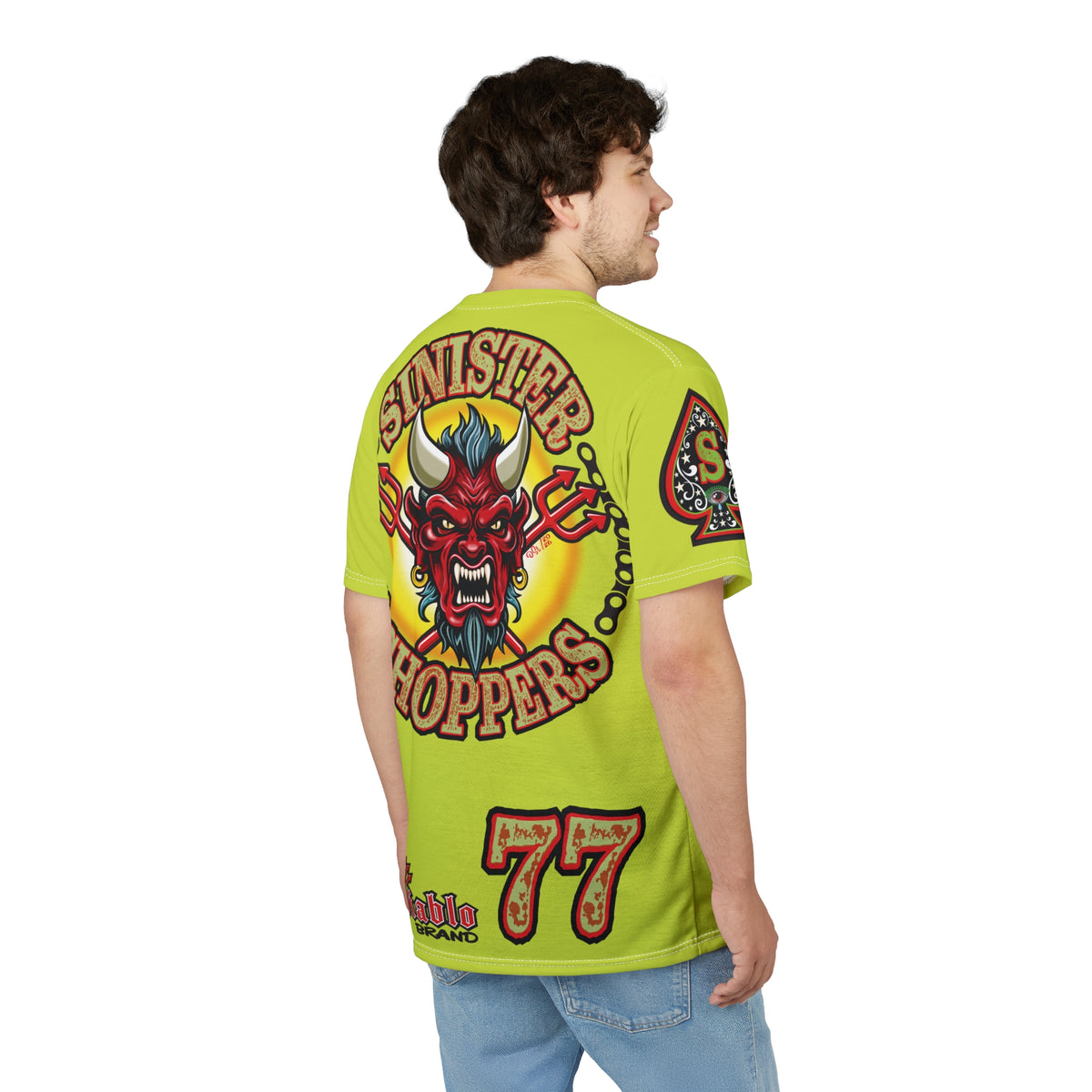 VERY Special Sinister Choppers BIG D HIVIZ SUPER TEE— Ride Cool Look Cool in our Best Super Tee