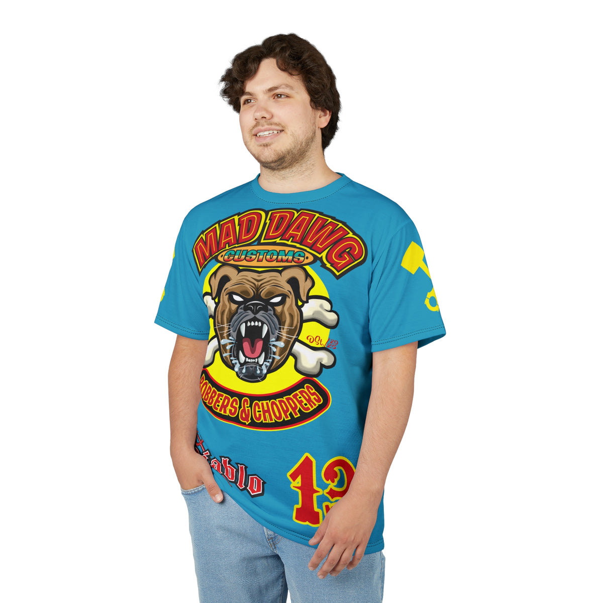 Mad Dawg Customs HiViz, High Performance Super Tee - Mad Dawgs & Bad Dawgs must have Riding Super Tee