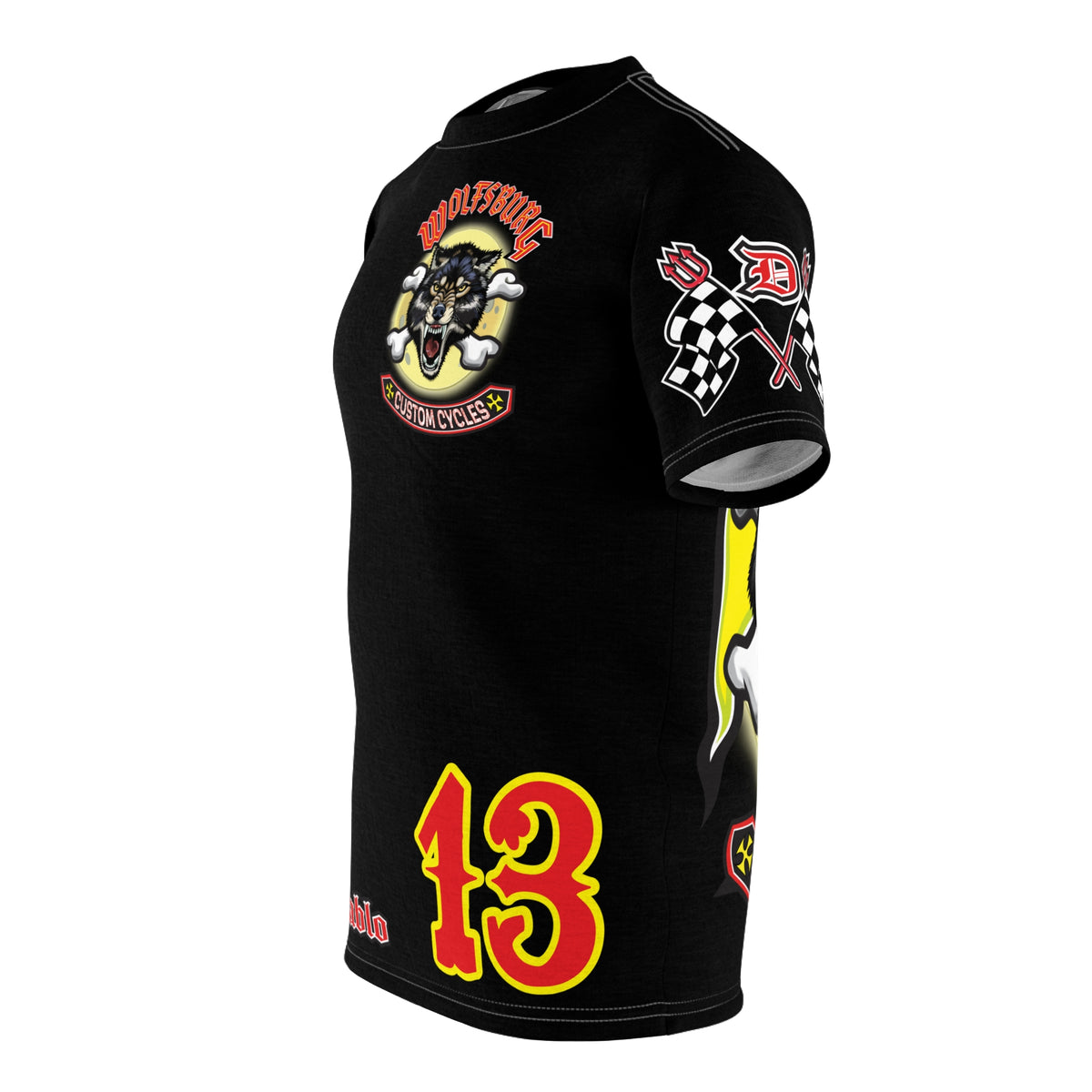 Wolfsburg Custom Cycles - HiViz, High Comfort and Performance Riding Tee Shirt