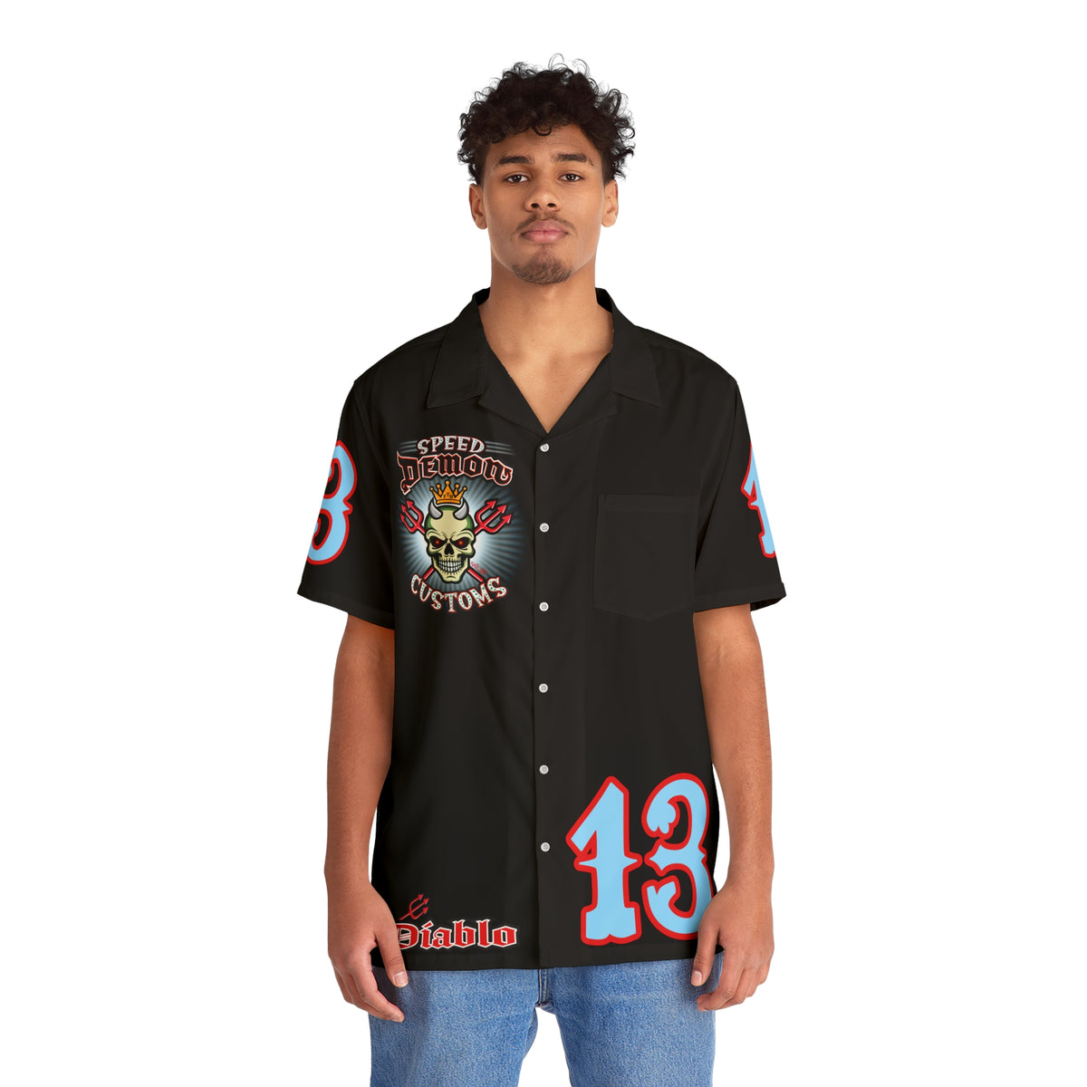Big Bopper Men's Hawaiian Shirt - Loose, Comfortable Button Up Shirt for Easy Breezy Riding - Sizes to 5XL