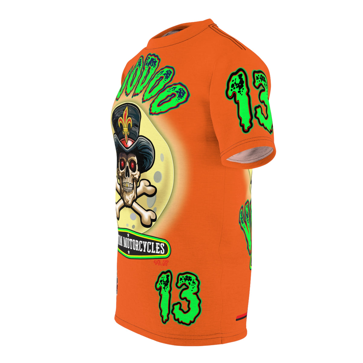Voodoo Lucky 13 Motorcycle Ultimate HiViz Super Tee, XL Graphics , Custom Riding Apparel