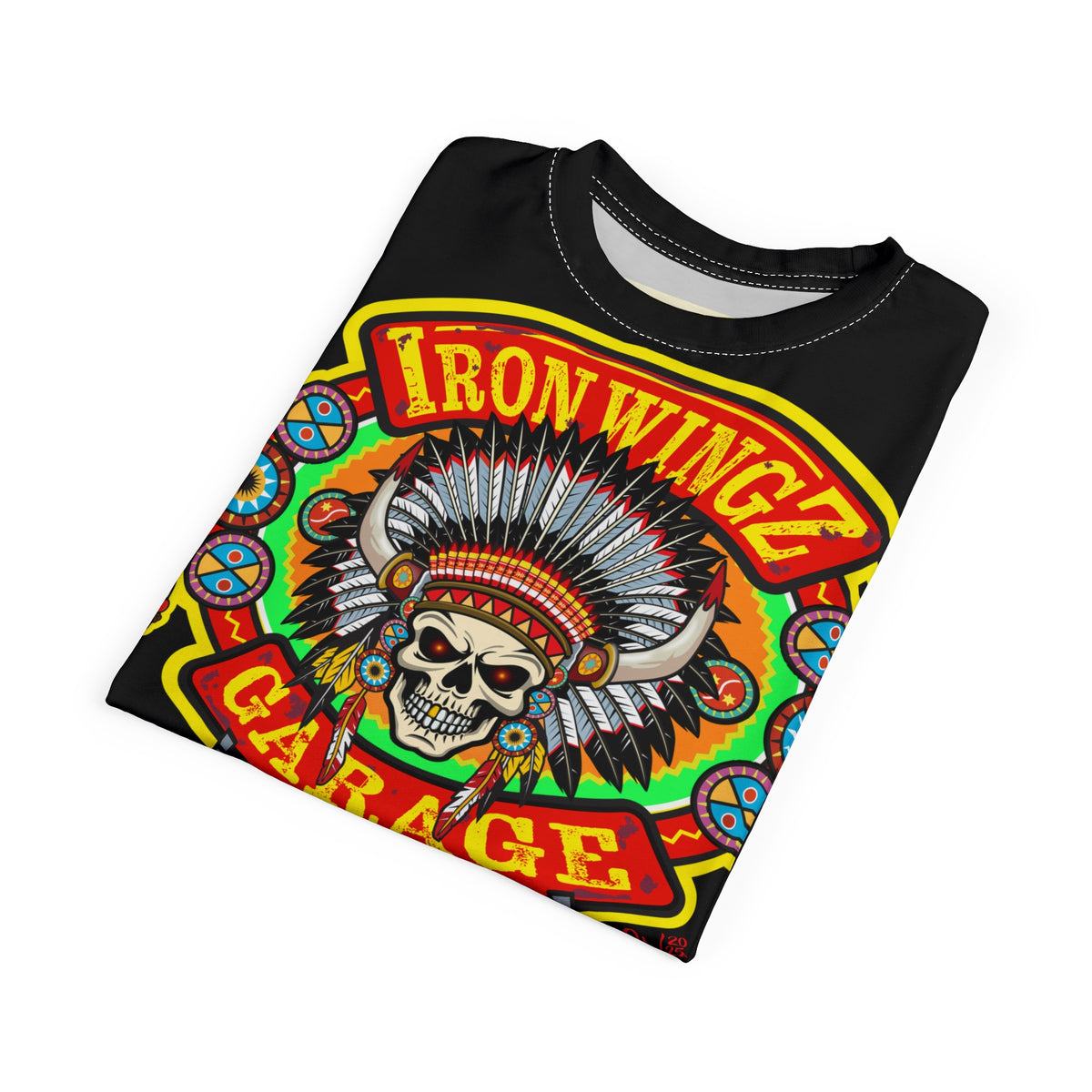 Iron Wingz Garage HiViZ Motorcycle Rider Super Tee