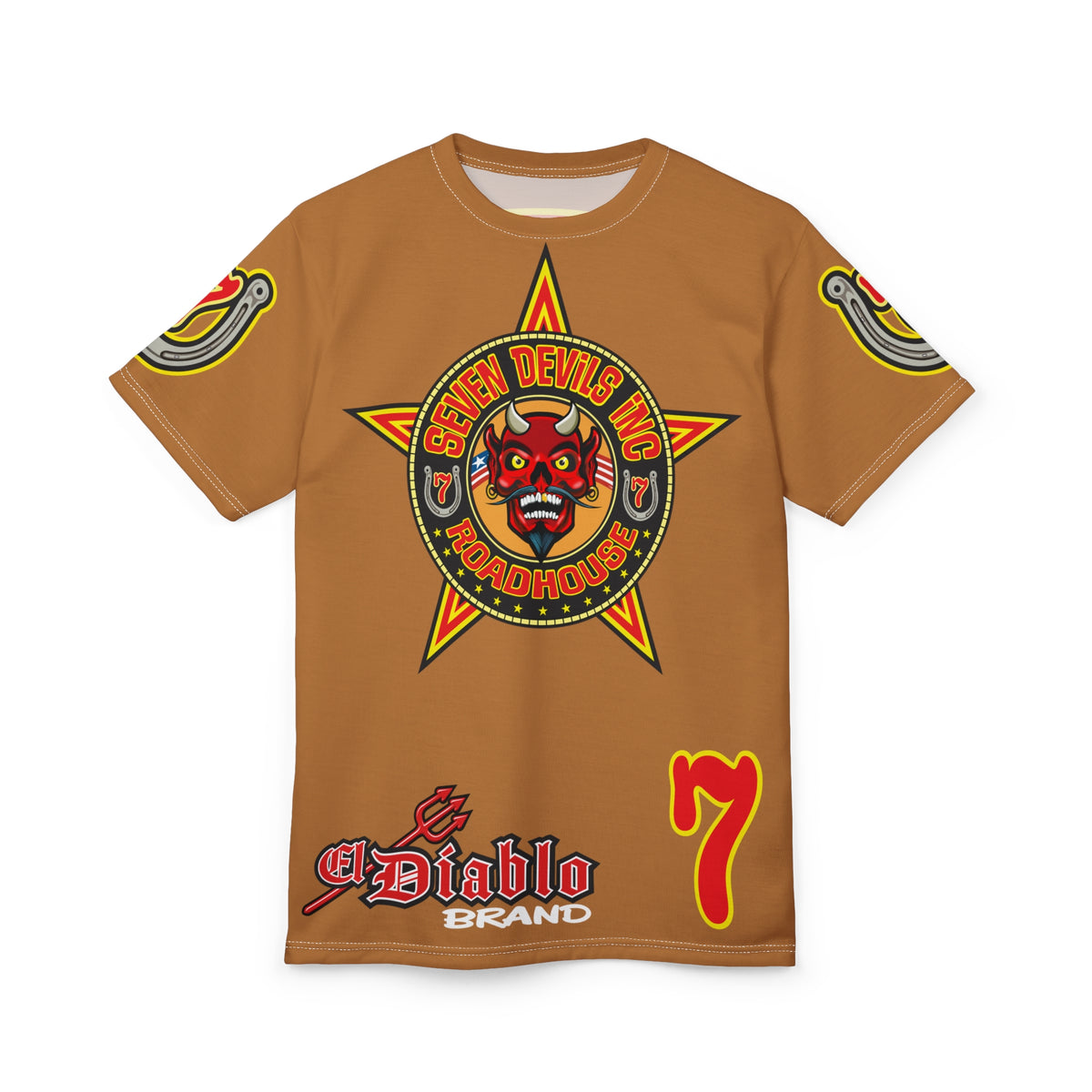 Seven Devils Inc. Roadhouse Graphic Tee - Motorcycle Custom Riding Super Tee