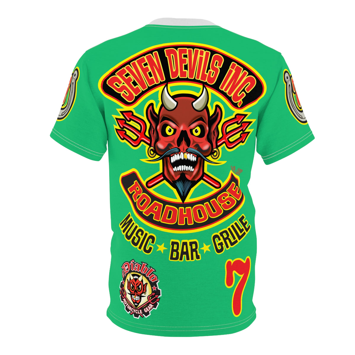 Copy of Seven Devils Inc. Roadhouse Graphic Tee - Motorcycle Custom Riding Super Tee
