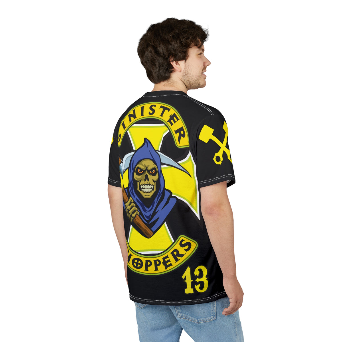 Sinister Choppers HiViz Custom Motorcycles Reaper Super Tee - High Performance Riding Wear