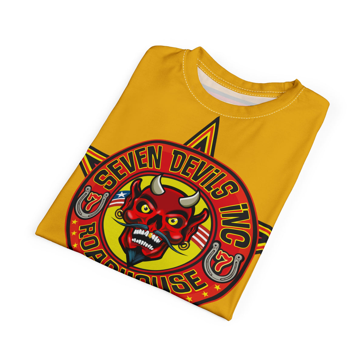 Seven Devils Inc. Roadhouse HiViz Graphic Tee - Motorcycle Custom Riding Super Tee