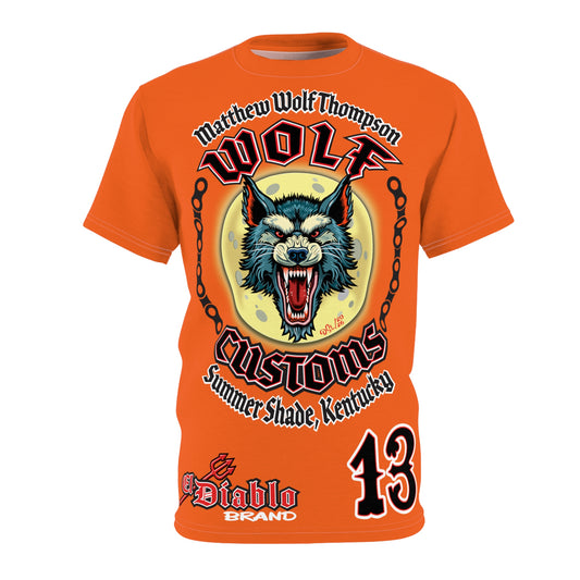 MWT Wolf Customs Motorcycles Super Tee — Viciously Cool High Performance Motorcycle Riding Shirt