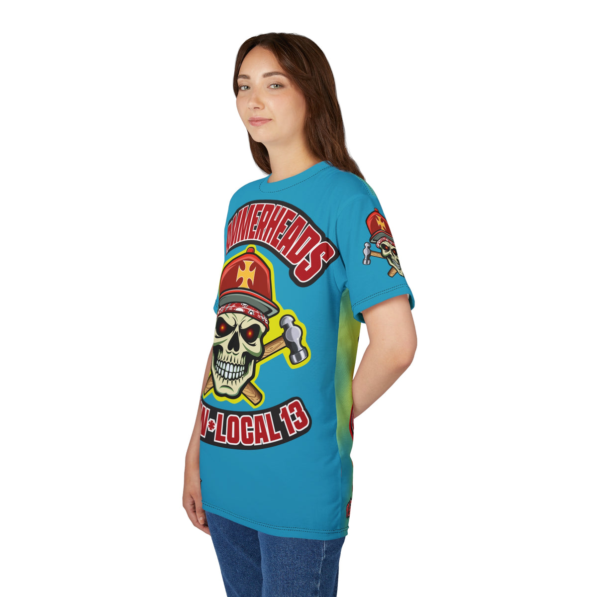 Hammerheads Union Local 13 Electric Blue Tie- Dye Riding Tee
