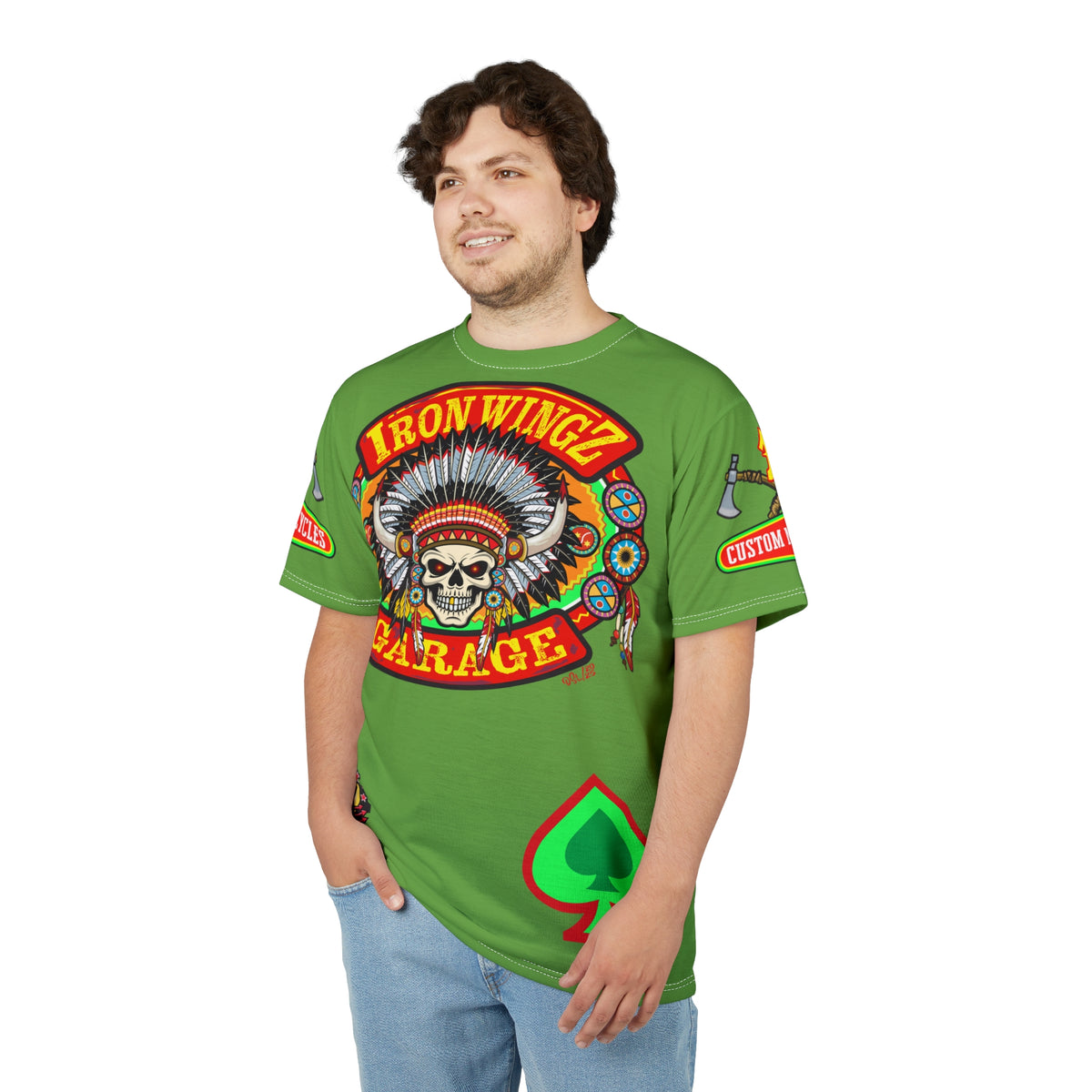 Iron WingZ Customs HiViz High Performance Motorcycle Riding Super Tee