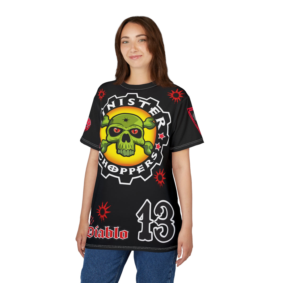 Sinister Choppers Black on Black Bad Attitude Super Tee