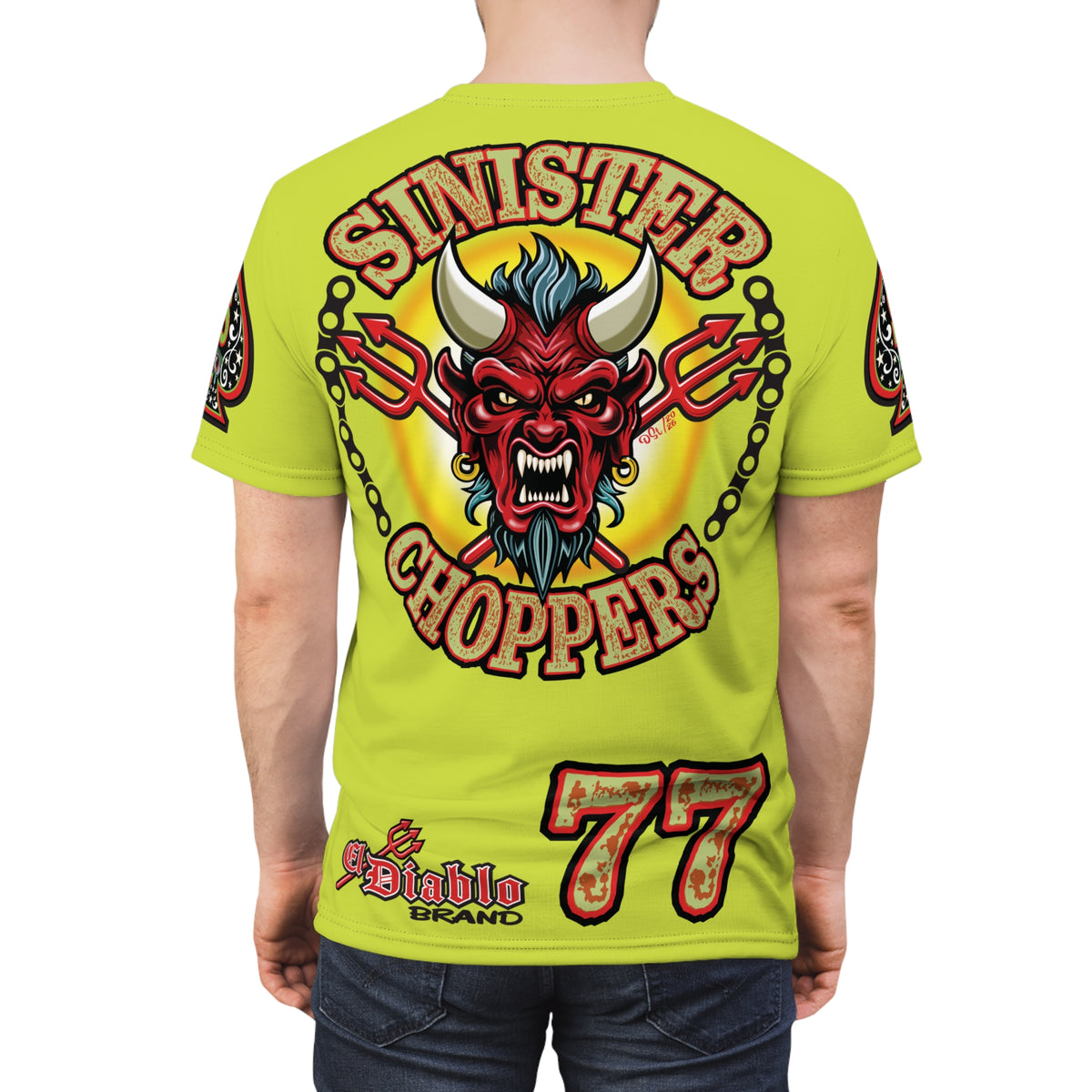 VERY Special Sinister Choppers BIG D HIVIZ SUPER TEE— Ride Cool Look Cool in our Best Super Tee