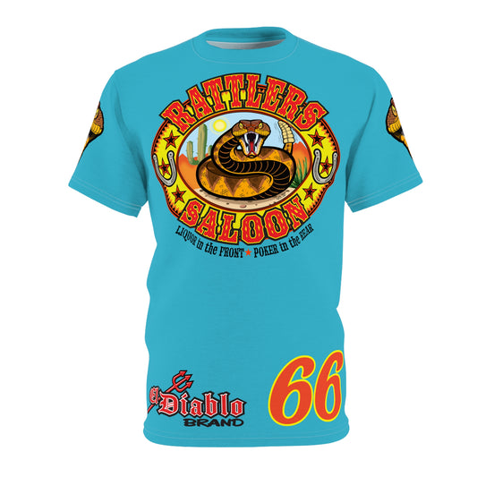 Rattlers Saloon  BADAZZ SUPER TEE — Vintage Biker 66 Graphic Shirt