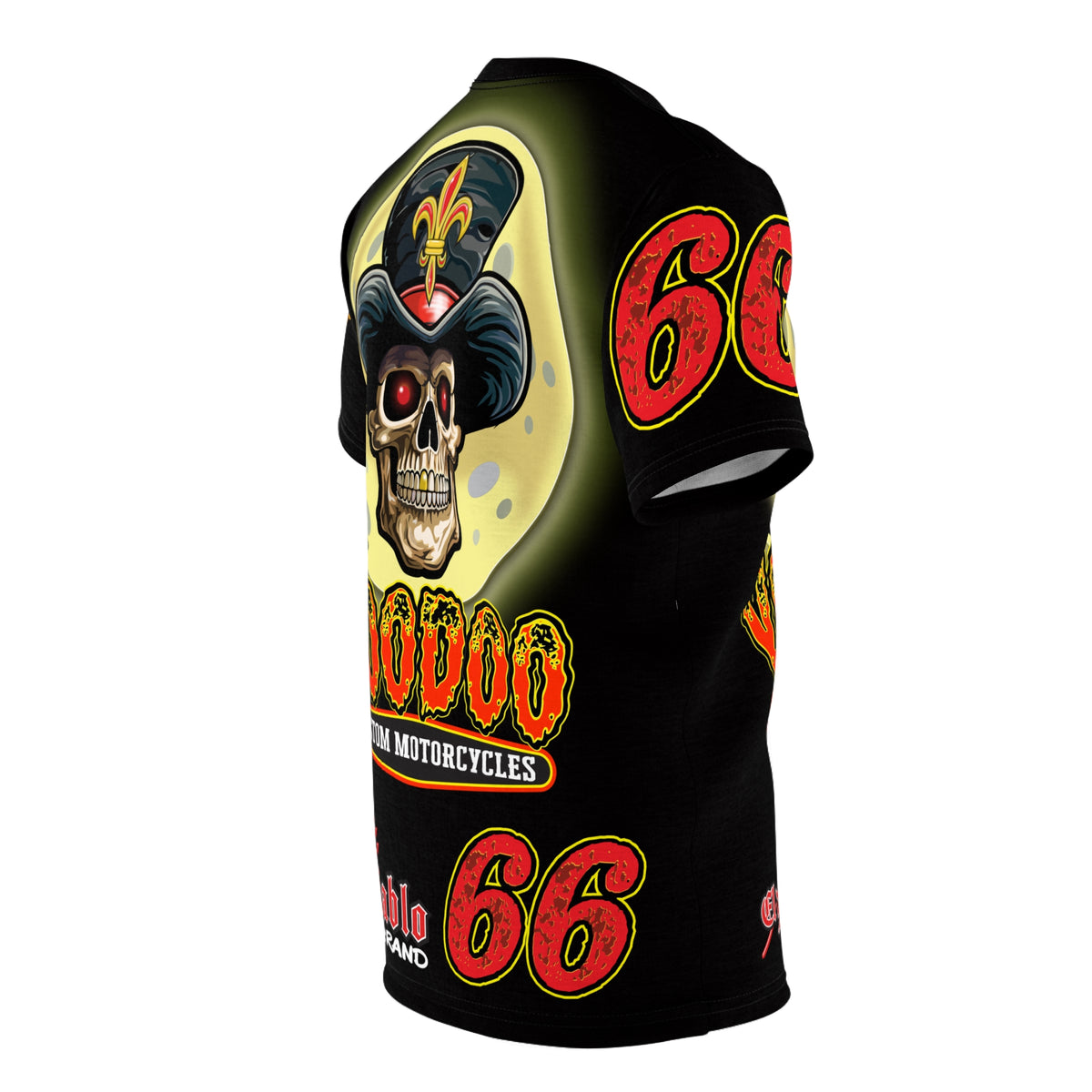 VooDoo Custom Motorcycles  Route 66 Unisex Super Tee - High Performance Riding Gear