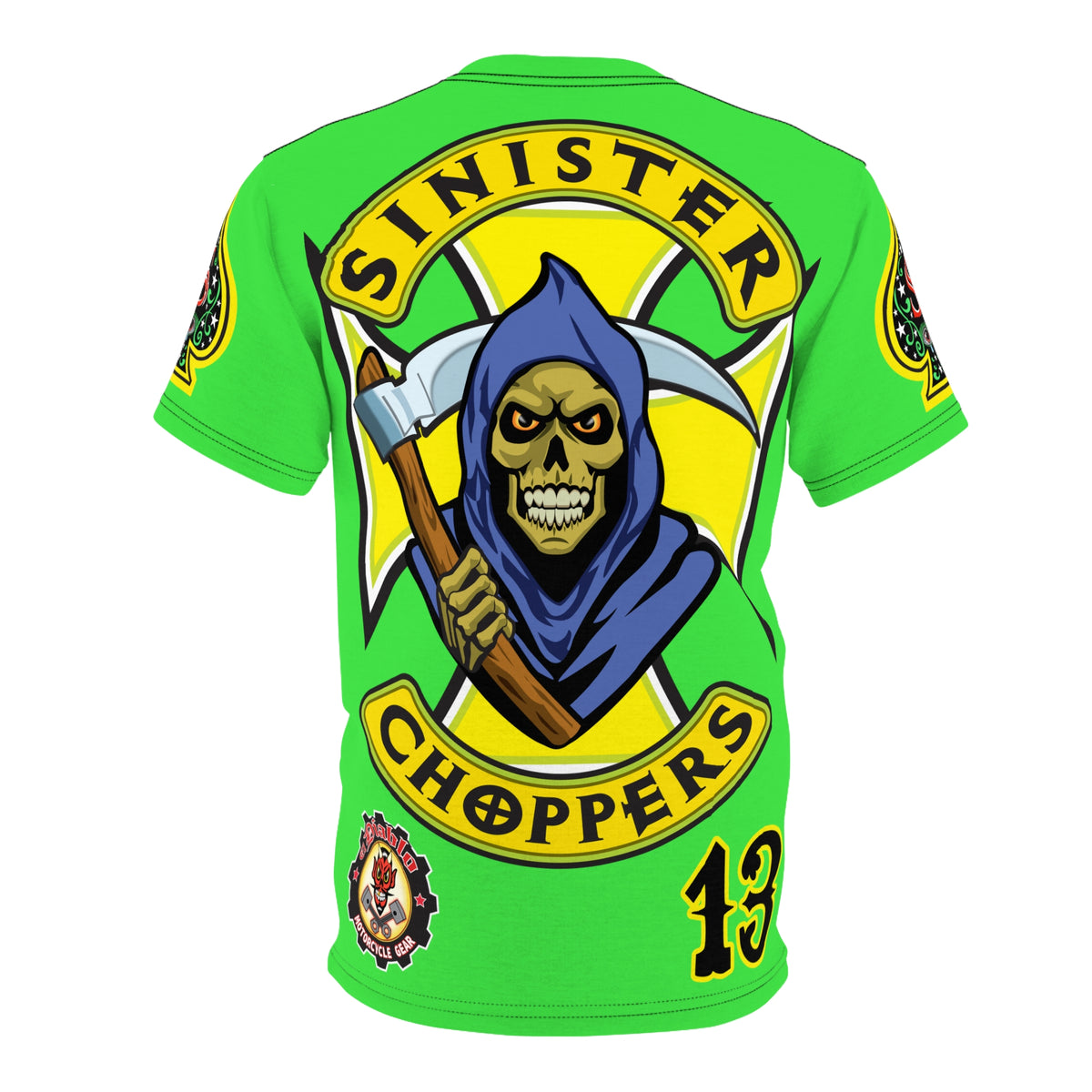 VERY SPECIAL  Sinister Choppers Custom Motorcycles - Custom  HiViZ LUMINA  Super Riding Tee - High Performance Riding Wear