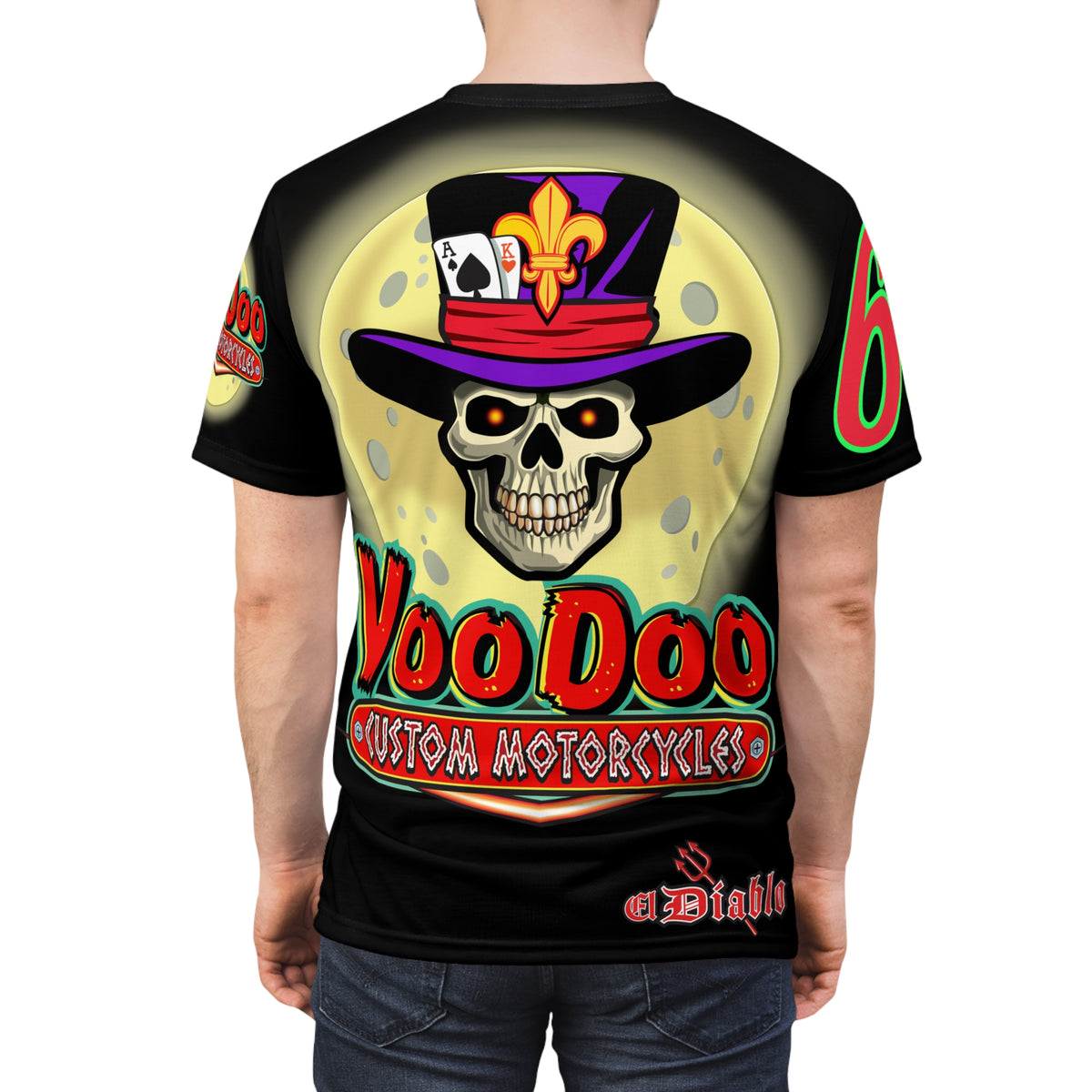 Voodoo Skull Unisex Tee - Custom Motorcycles Graphic T-Shirt