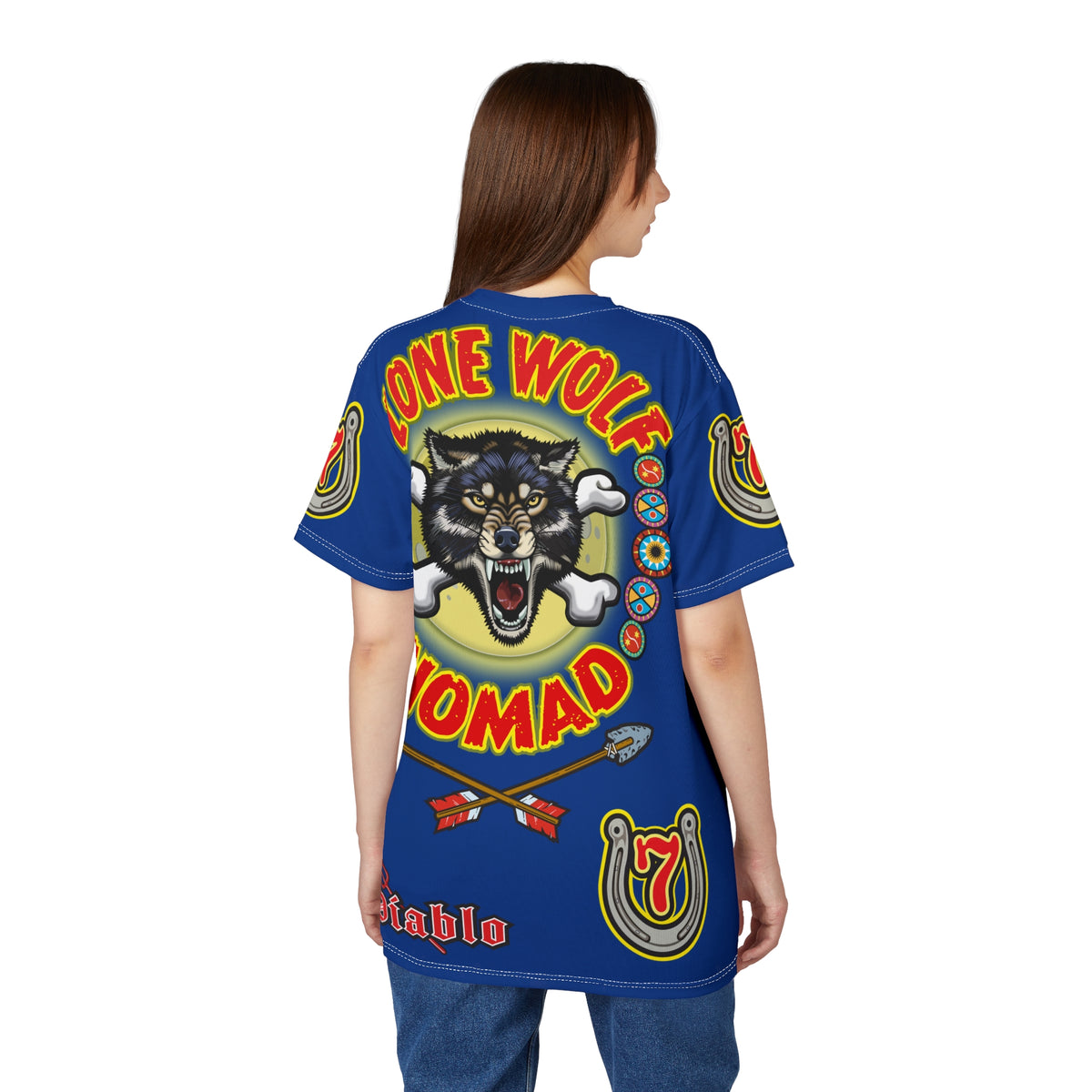 Lone Wolf Nomad HiViz Super Tee - Special Design for Independent No Club Riders