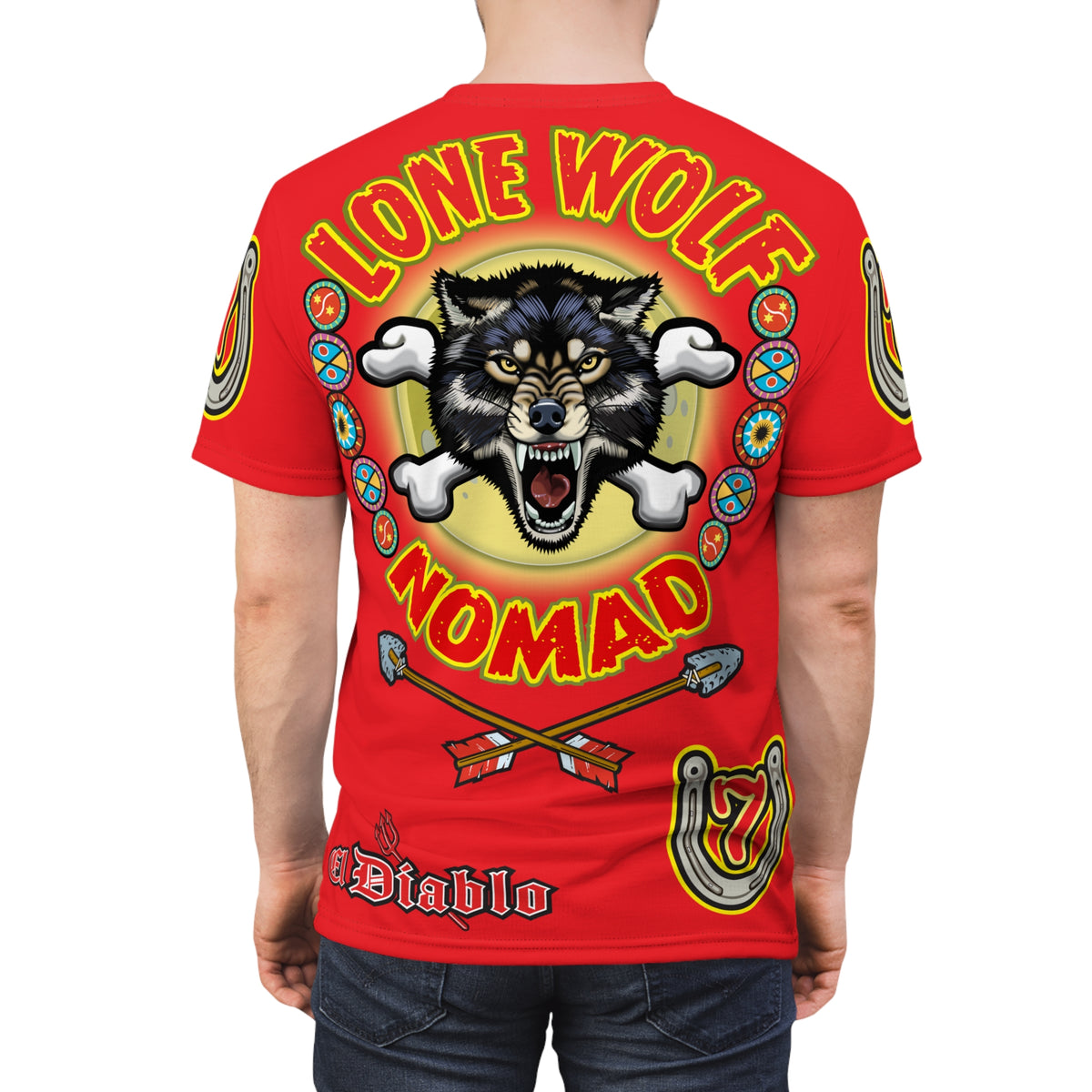 Lone Wolf Nomad HiViz Super Tee - Special Design for Independent No Club Riders
