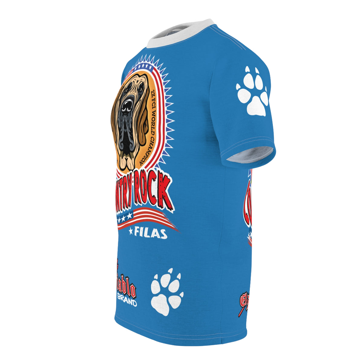 Country Rock Filas Graphic Super Tee — El Diablo Brand Paw Print T-Shirt