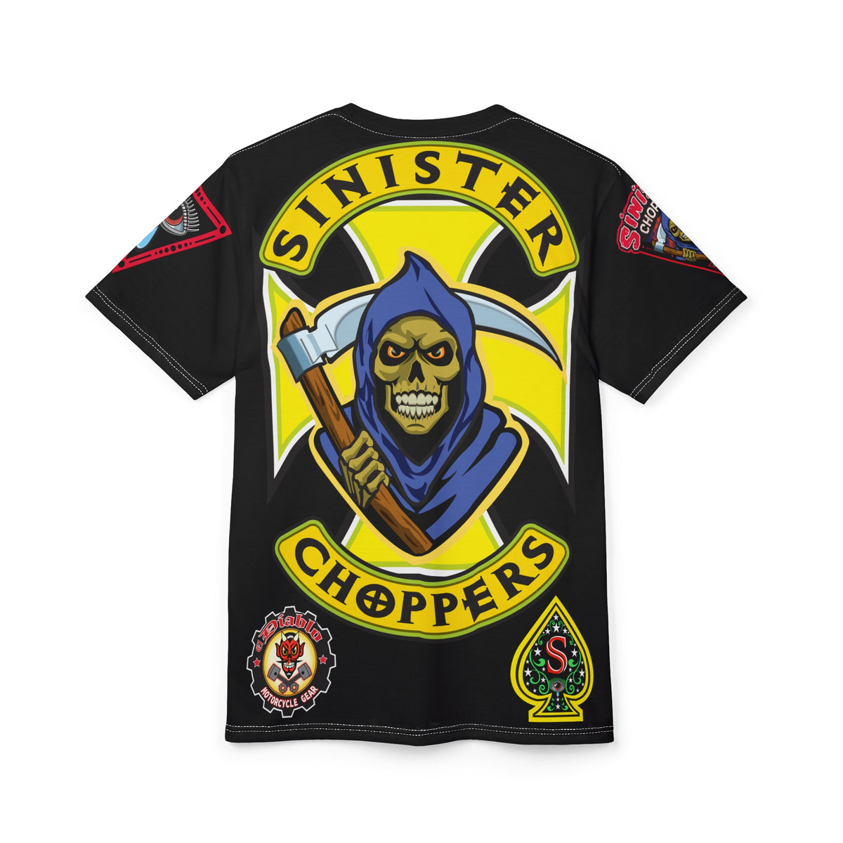 Sinister Choppers - Reaper - HiViZ Super Tee - See & Be Seen - Spectacular Custom Motorcycle Riding Gear